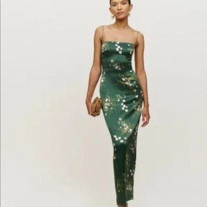 Reformation Frankie Silk Dress in Buena *NWT*